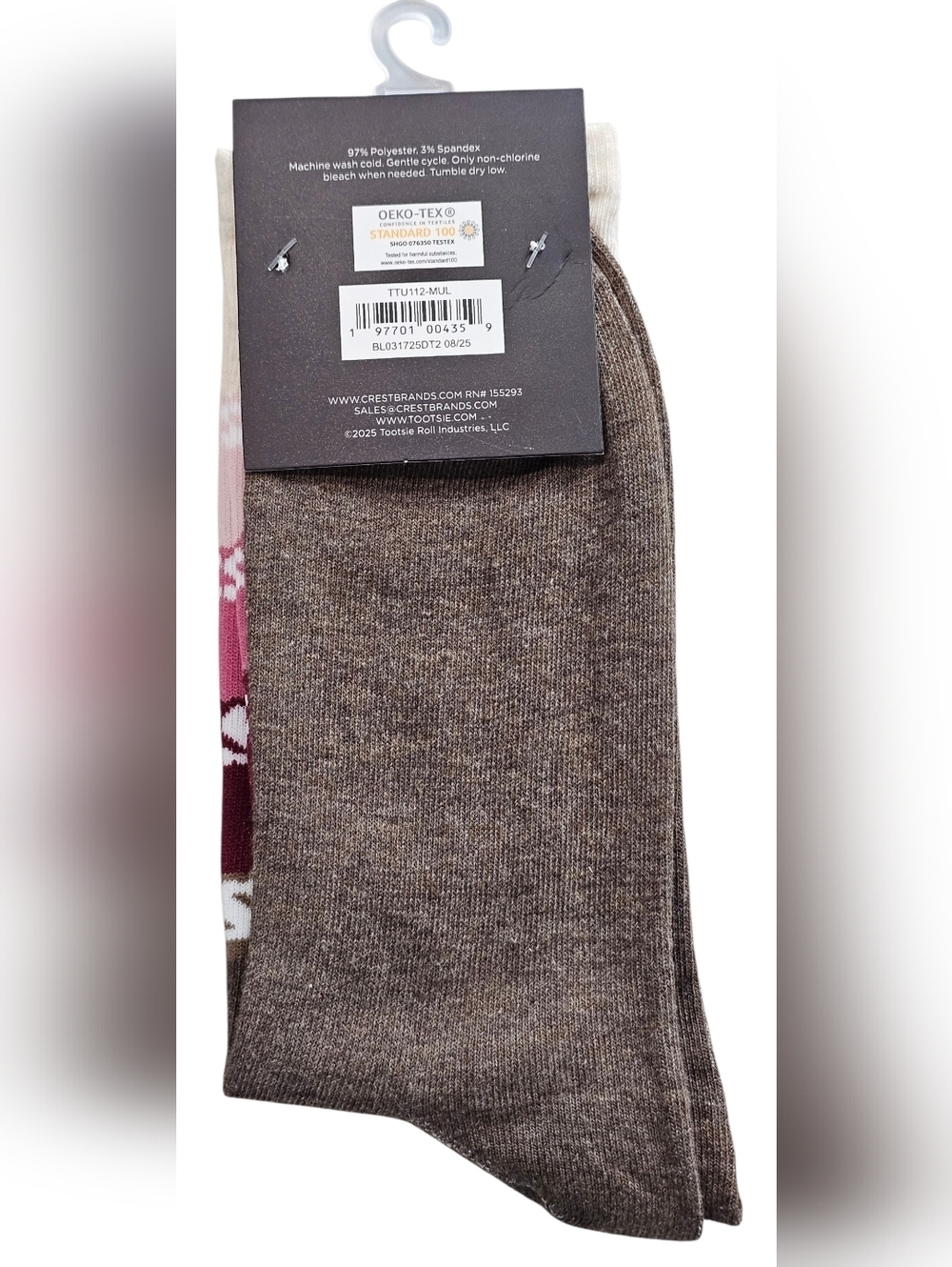 Tootsie Roll Novelty Sock Duo, Size 6-12, New - Picture 4 of 6